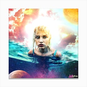 Clouds Angel Canvas Print