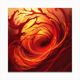 Spiral Of Fire Canvas Print