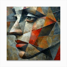 Abstract Portrait Of A Woman 13 Canvas Print