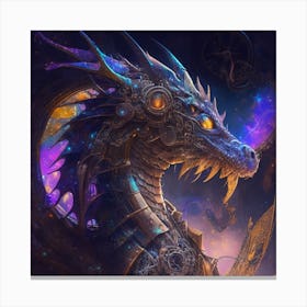 Steampunk Dragon 6 Canvas Print