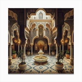 Palace In Morocco Canvas Print