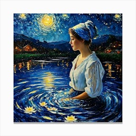 A Gallery Of Classical Oil Paintings Showcasing Renaissance Masters Monets Water Lilies Causing Ri 17565839 (1) Canvas Print