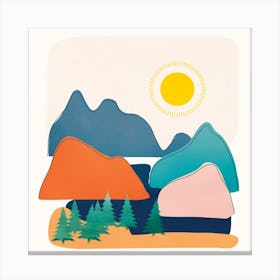 Minimalistic Landscape IV Canvas Print