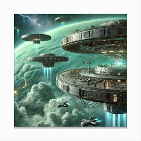 Uranian Vanguard The Genesis Age Of Expansion Canvas Print