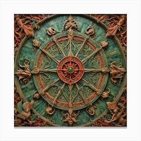 Shaman'S Wheel Canvas Print