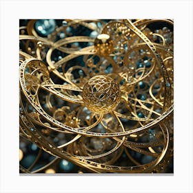 Genius, Madness, Time And Space 43 Canvas Print