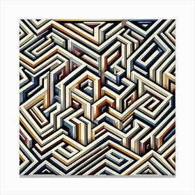 Abstract Maze Canvas Print