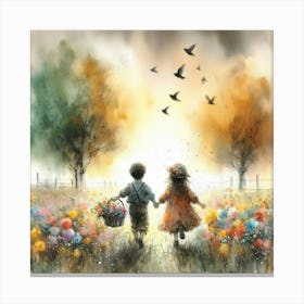 Children'S Walk Canvas Print