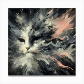 Cat In Space Canvas Print