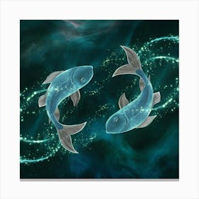 Zodiac Fishes 15 Canvas Print