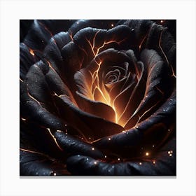 Fire Rose 3 Canvas Print