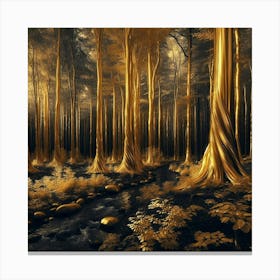 Golden Forest 15 Canvas Print