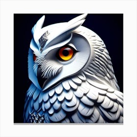 White Owl Canvas Print