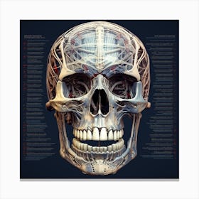 Anatomy Of The Human Skull Canvas Print