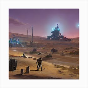 Desert Scene Canvas Print