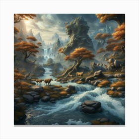 Fantasy Painting Canvas Print