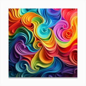 Abstract Colorful Paper Background Canvas Print