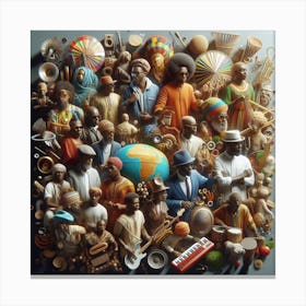 Afro-American Art Canvas Print