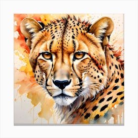 High Detailed Jaguar Painting Canvas Print