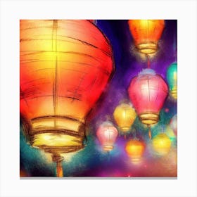 Chinese Lanterns 1 Canvas Print