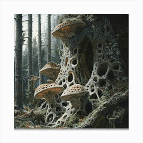 Fungus Forest Canvas Print