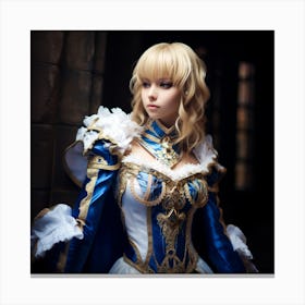 AI Taylor Swift saber Cosplay Canvas Print