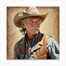 Old West Cowboy 1 Canvas Print