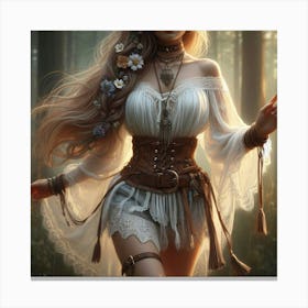 Gothic Girl 4 Canvas Print