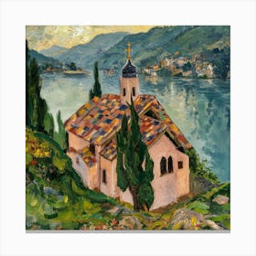 Kirche In Cassone, Gustav Klimt 15 Canvas Print