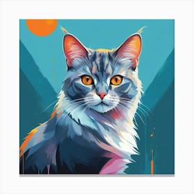 Cat Portrait 3 Canvas Print