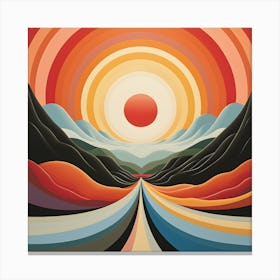 Chromatic Horizons Canvas Print