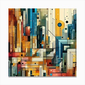 Abstract Cityscape 12 Canvas Print