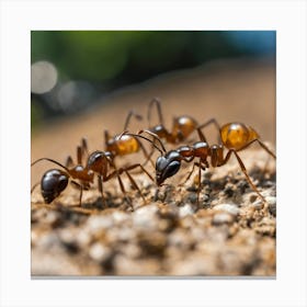 Ants On The Ground 2 Canvas Print