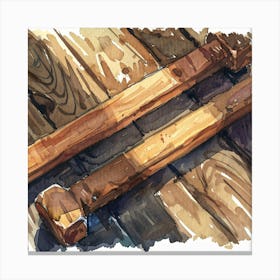 Wooden Hammer Canvas Print