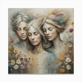 Three Women 1 Canvas Print