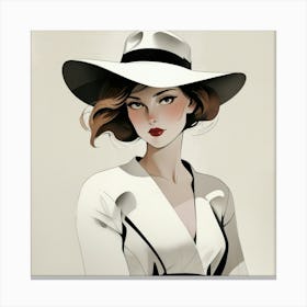 Elegant woman 3 Canvas Print