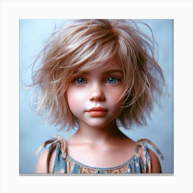 Portrait Of A Little Girl Canvas Print