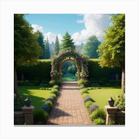 Garden Path  Canvas Print