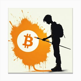 Bitcoin Painting 4 Canvas Print