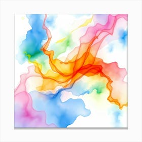 Abstract Watercolor Painting 40 Canvas Print