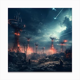 Futuristic City 3 Canvas Print