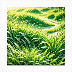 Green Grass 34 Canvas Print