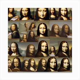 Mona Lisa 3 Canvas Print