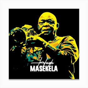 Hugh Masekela African Trumpeter Stampe su tela