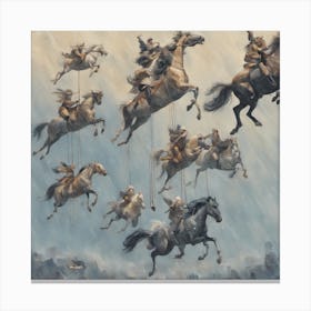 745680 A View Of Flying Horses, Clear Skies And Light Rai Xl 1024 V1 0 Canvas Print