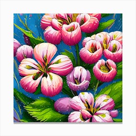 Alstroemeria Flowers 11 Canvas Print