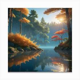 Autumn Forest 1 Canvas Print