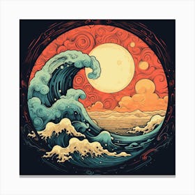 Great Wave Off Kanagawa 3 Canvas Print