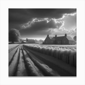 Black And White Infrared Photography Canvas Print