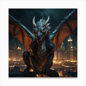 Dragon In The City 2 Canvas Print